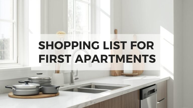 Starter Kitchen Shopping List for First Apartments